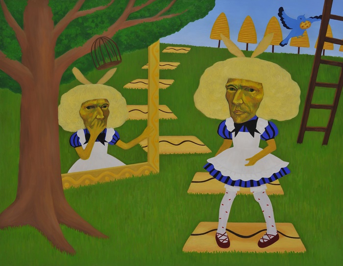 이상한 나라의 고흐Ⅱ Gogh in wonderlandⅡ, 145.5×112.1cm, Oil on Canvas 이미지