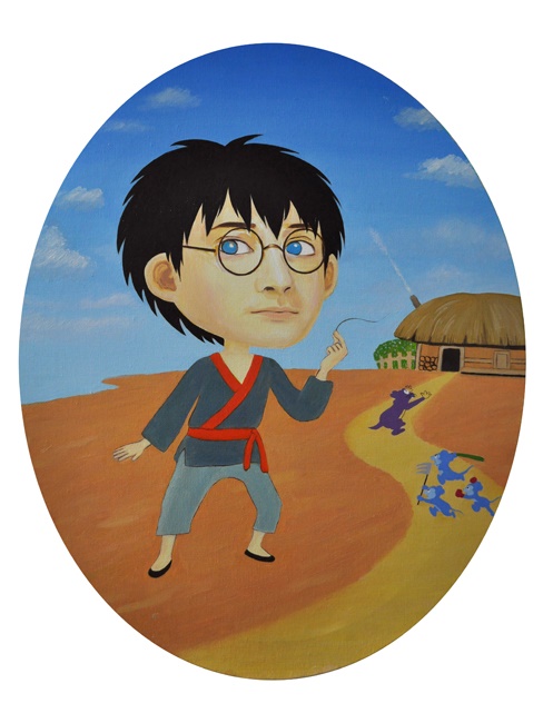 누덕도사 포터 Harry Potter at Nuduk, 40×50cm, Oil on Canvas 이미지
