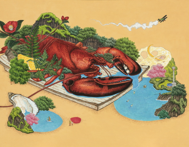맛있는 산수(랍스터)  Delicious landscape(Lobster 이미지